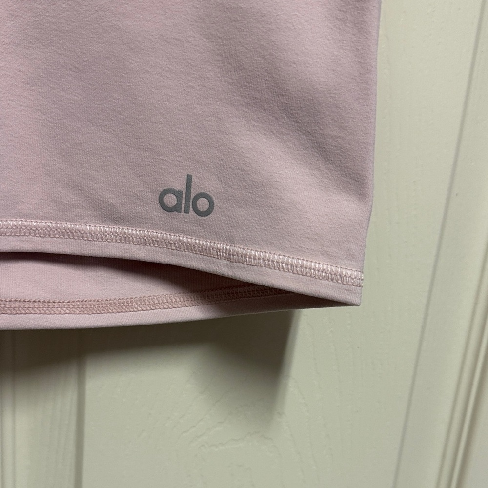 Alo Yoga Ballet Pink 5” Airbrush High-waist Biker Short - Picture 4 of 15